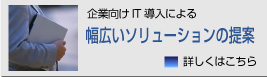 幅広いソリューションの提案